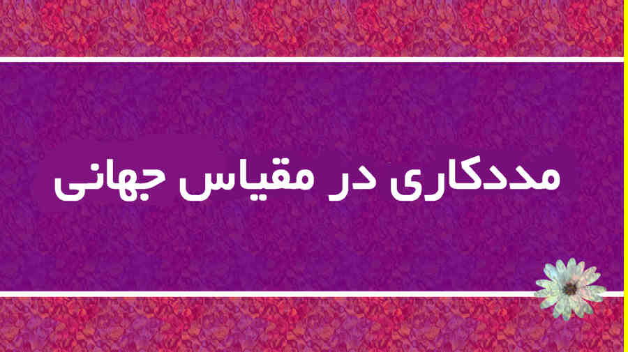 مددکاری اجتماعی در مقیاس جهانی